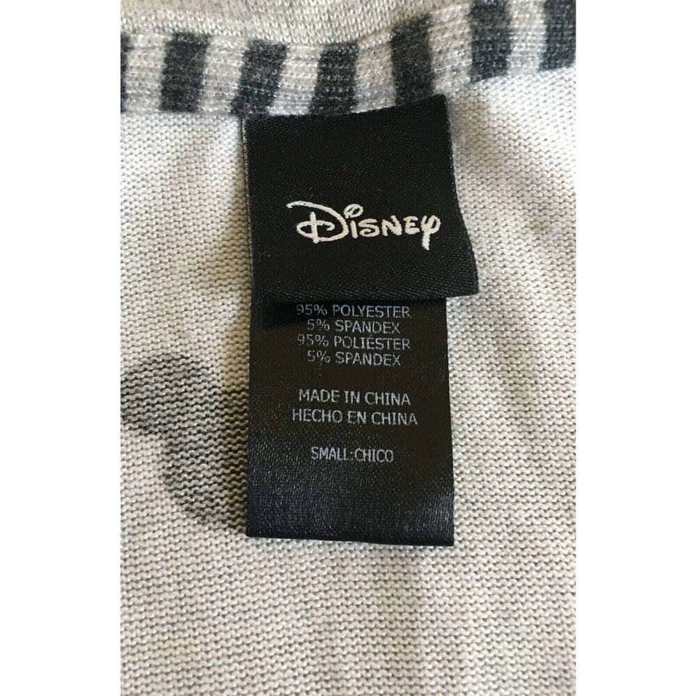 Disney Gray Sweater with Black Mickey Mouse Logos Size Small - Picture 4 of 8